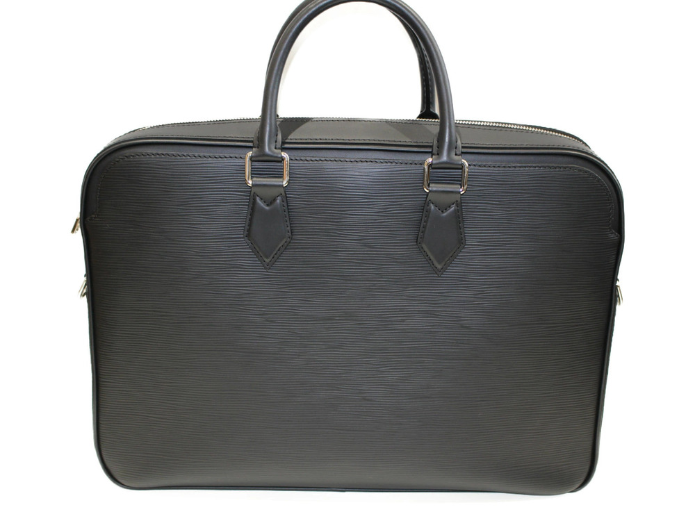 Louis Vuitton Briefcase Business Bag Leather Noir Shoulder Epi Black Dandy Black